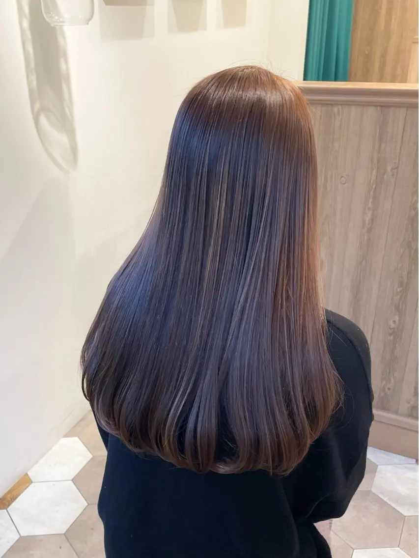 ロング トリートメント カット トリートメント 顔まわりcut🌿 Hinakoのヘアスタイル