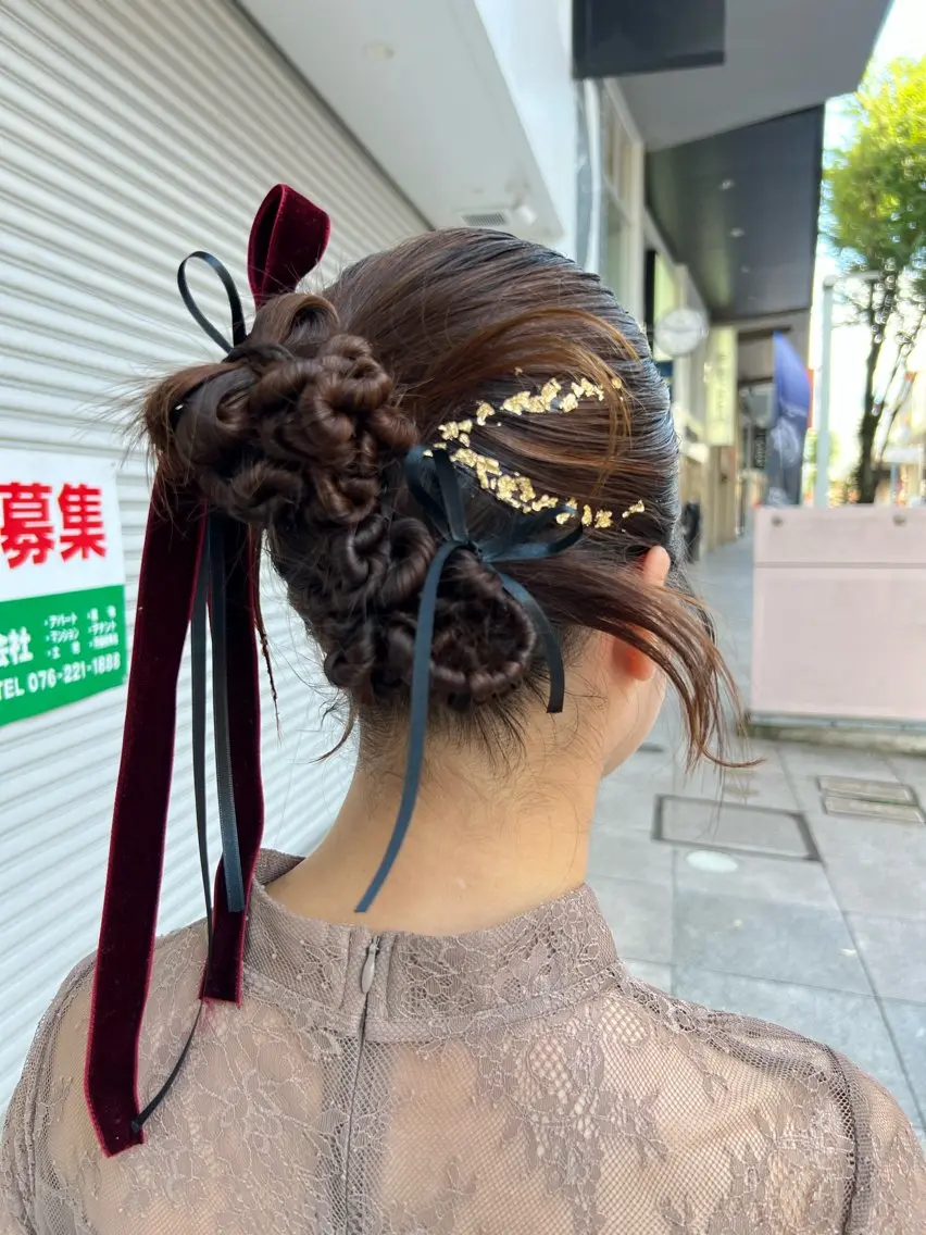 ロング ヘアアレンジ 田中 あいのヘアスタイル