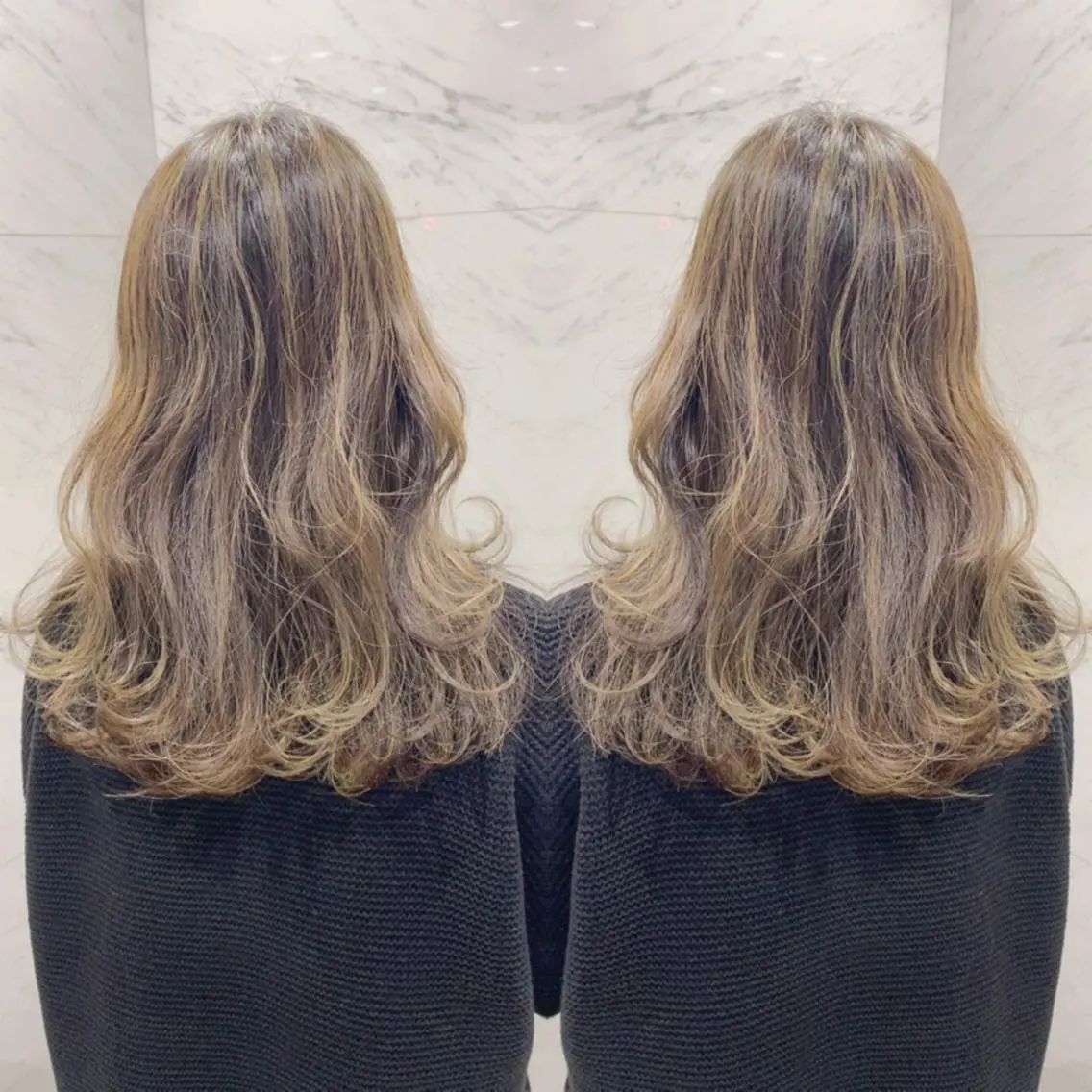 ロング カラー ヘアカラー 重政 和樹のヘアスタイル