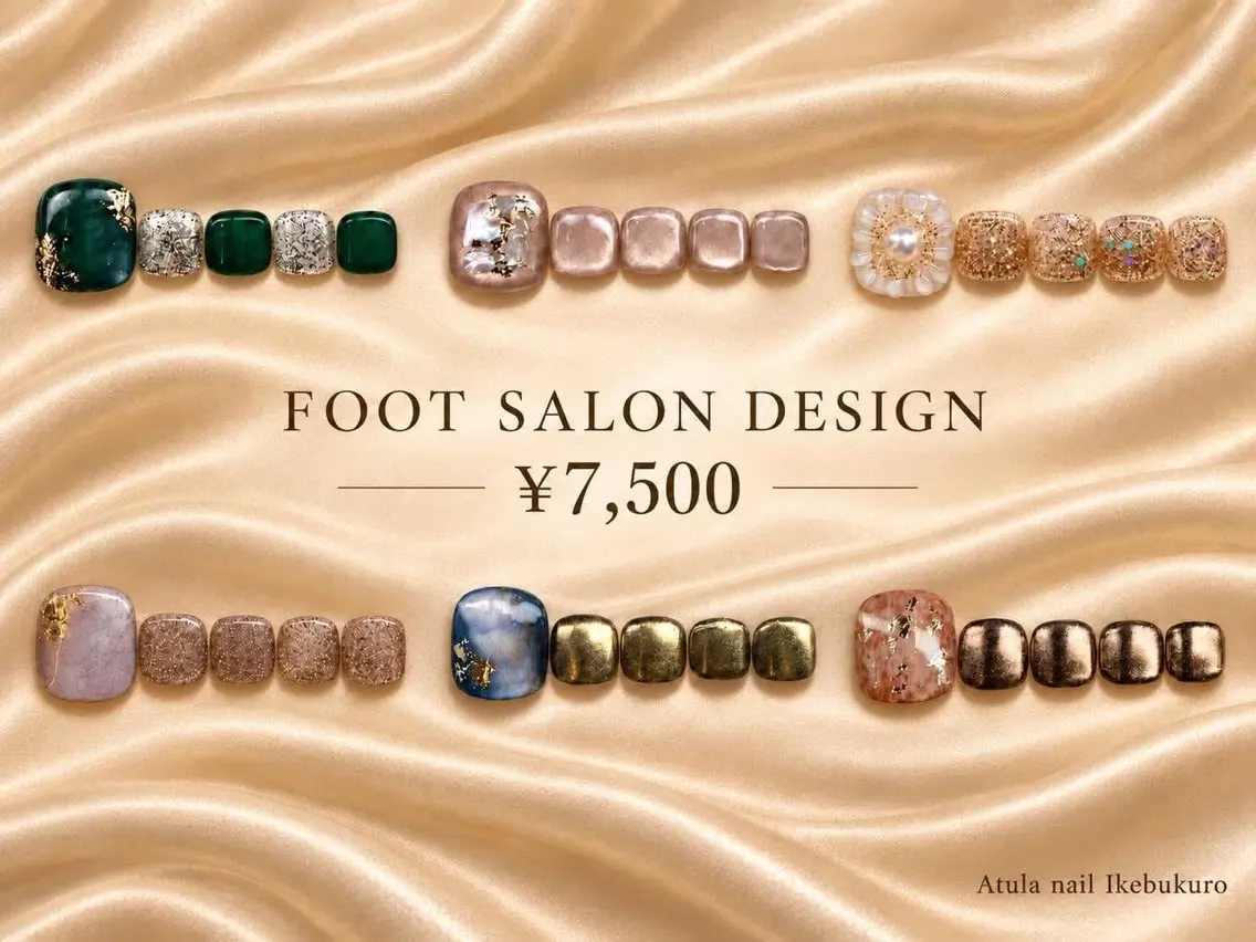 ネイル フットネイル ATULA nail MINAのネイルデザイン