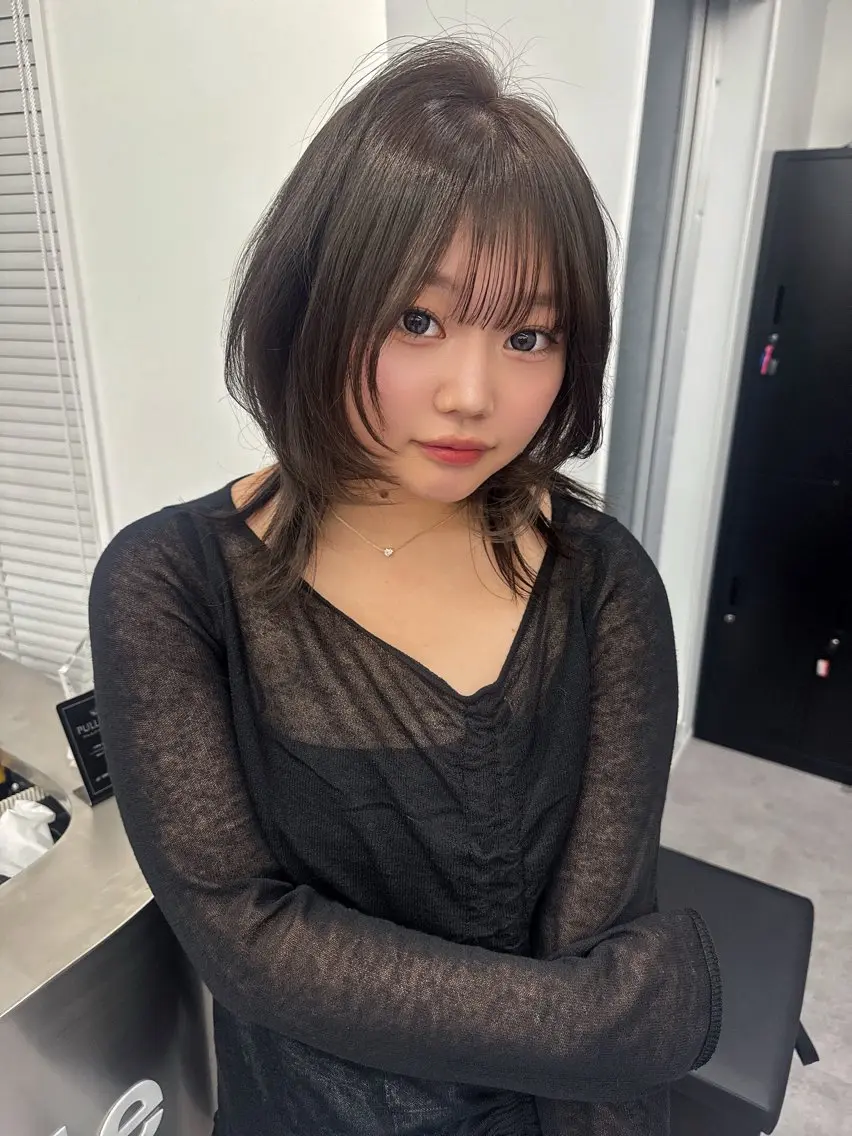 ミディアム 縮毛矯正 吉祥寺プルエクステ 🌟Hiraiのヘアスタイル