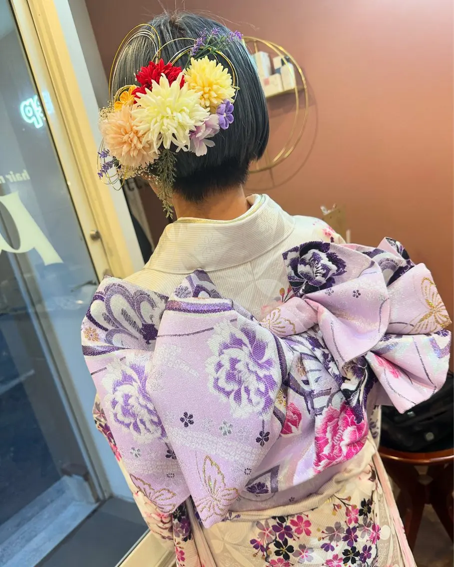 ショート ヘアアレンジ 着付け pep natsumiのヘアスタイル