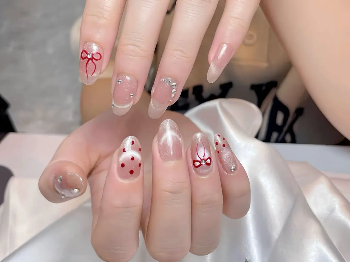 ネイル べっ甲ネイル チークネイル フラッシュネイル フラワーネイル フットネイル ハンドネイル Rin Nail Shinokuboのネイルデザイン