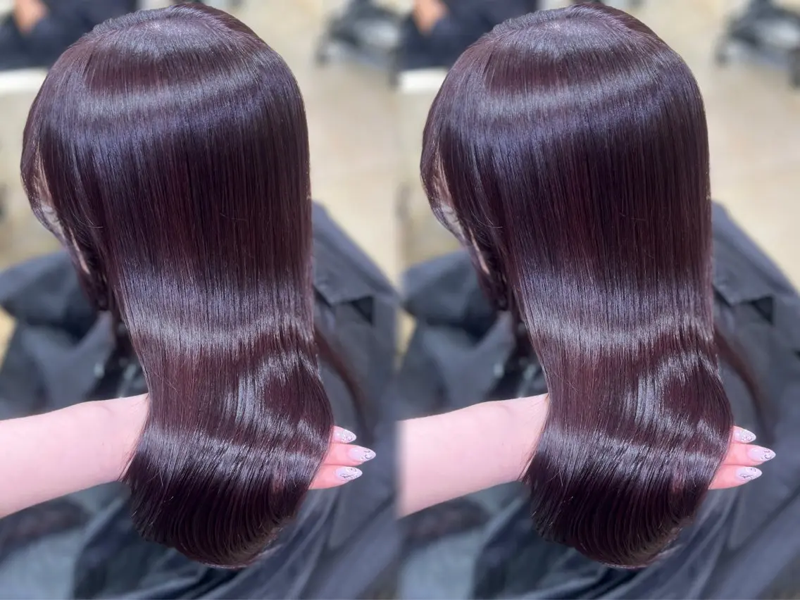 セミロング カラー ラベンダーカラー 顔周りカット 学生 韓国風ヘア レイヤーカット カット ヘアカラー トリートメント 海外風レイヤー🎀 新宿MOMOKA🍑のヘアスタイル