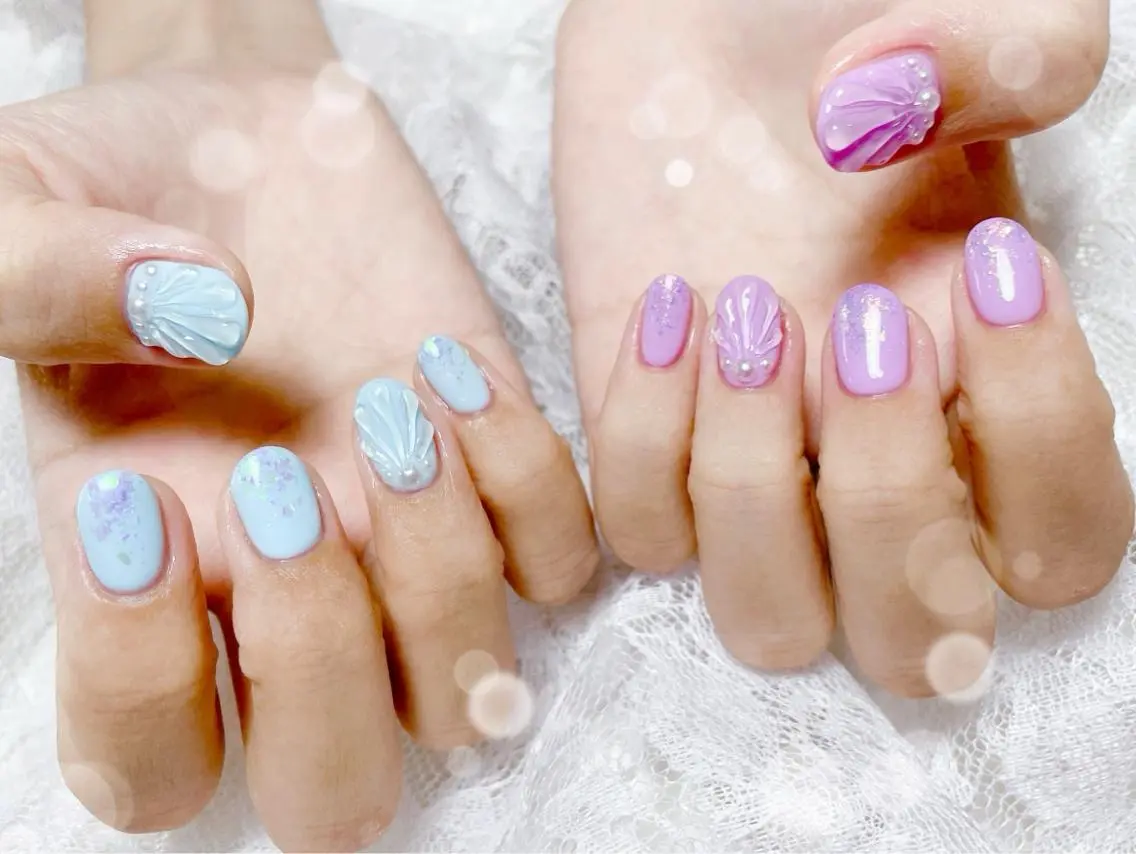 ネイル アートネイル ハンドネイル FLARE NAIL フレアネイルのネイルデザイン