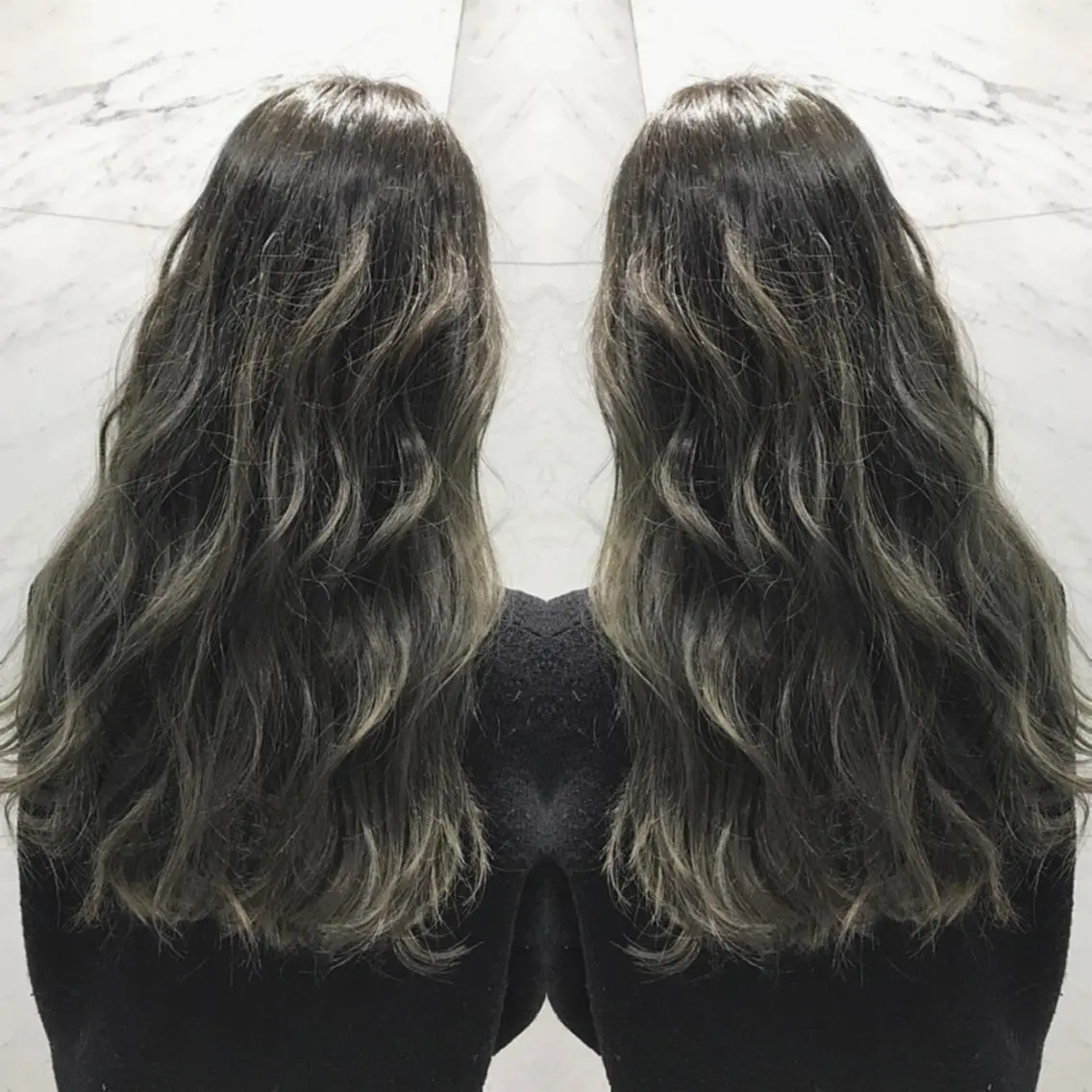 ロング カラー ヘアカラー 重政 和樹のヘアスタイル