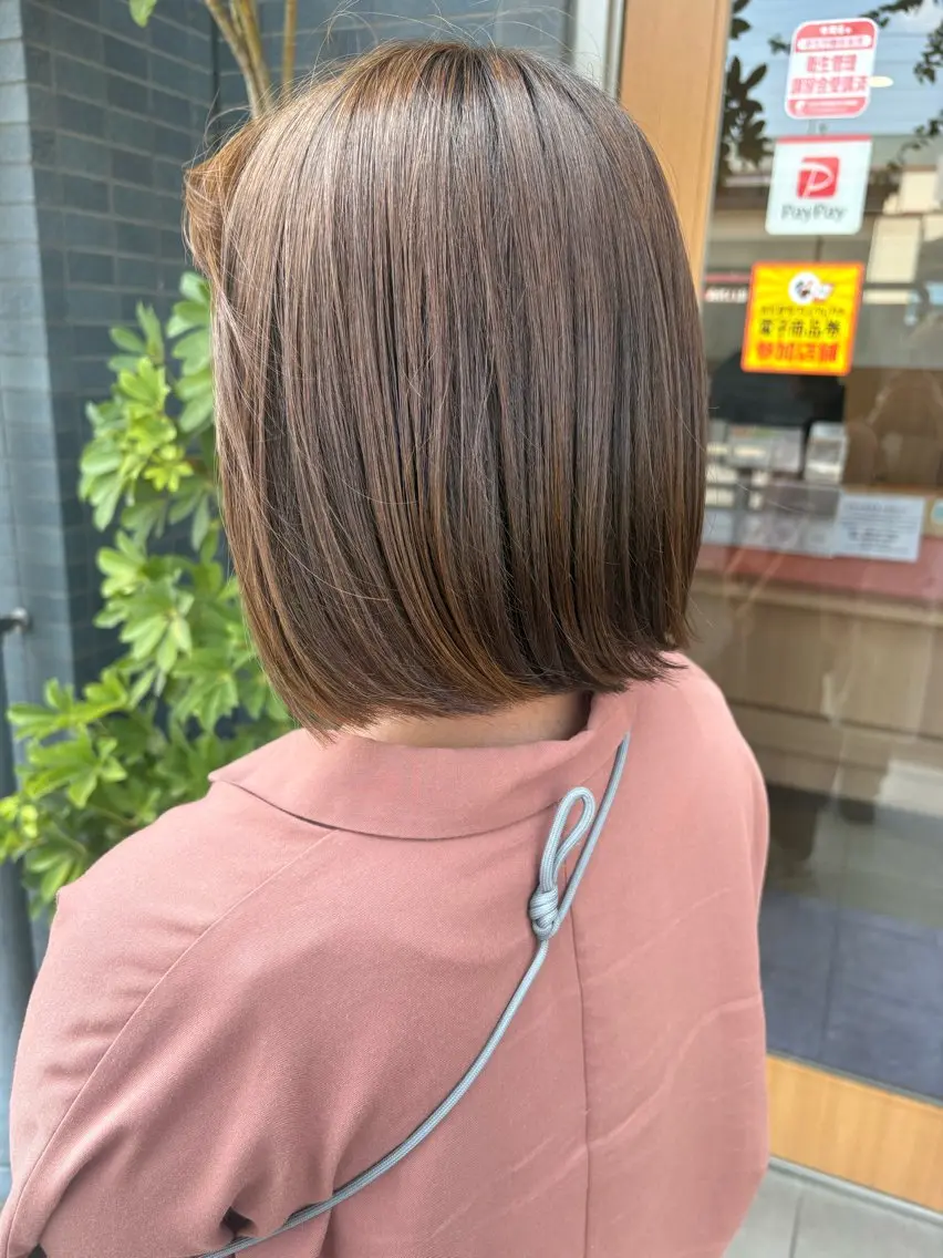 カラー ヘアカラー 知久 絢音のヘアスタイル