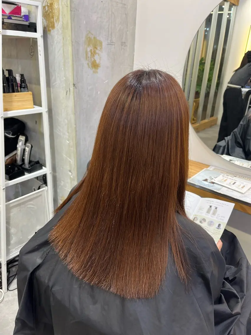 ロング 縮毛矯正 冨田 悠稀/ 髪質改善縮毛&カラーのヘアスタイル