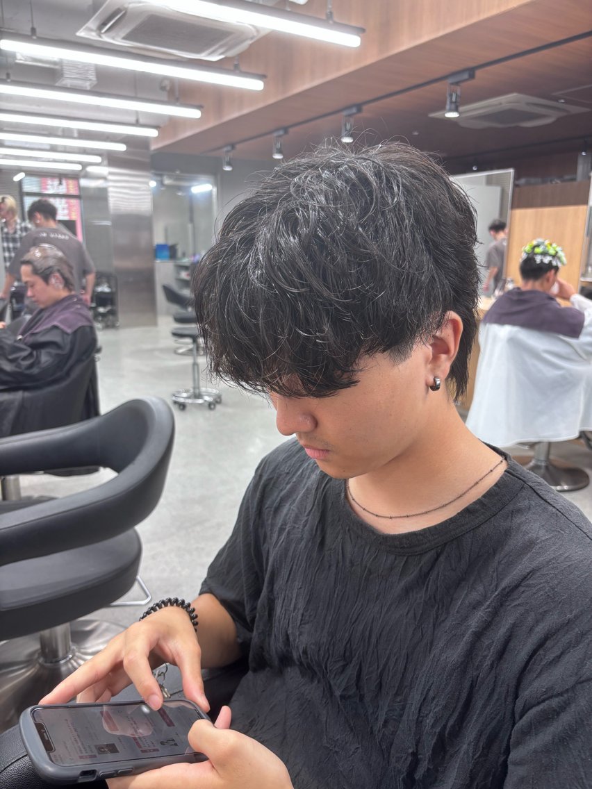 パーマ メンズ メンズパーマ メンズ特化美容師 アンリのヘアスタイル
