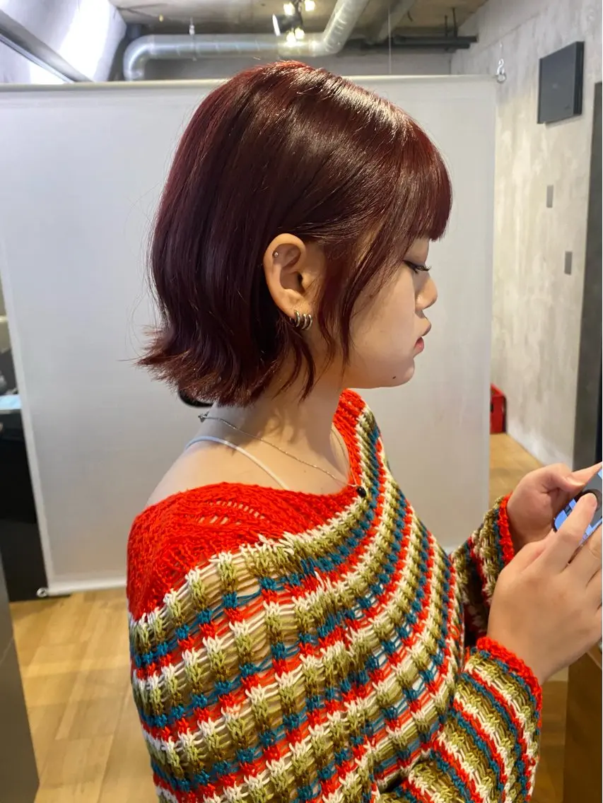 ショート カラー カット ヘアカラー トリートメント レイヤー特化🪽 yuka【高円寺】のヘアスタイル