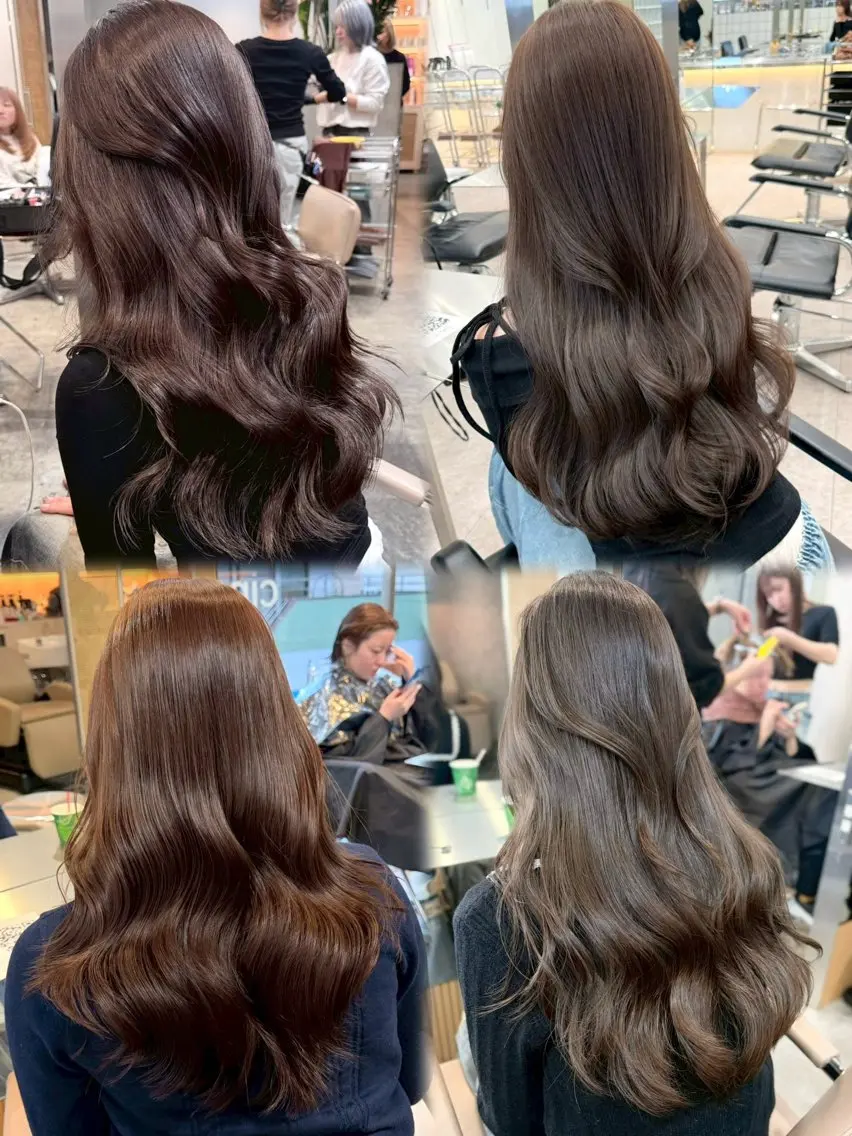 ロング ヘアカラー ヘーゼルブラウン🤎 ゆり🫧のヘアスタイル