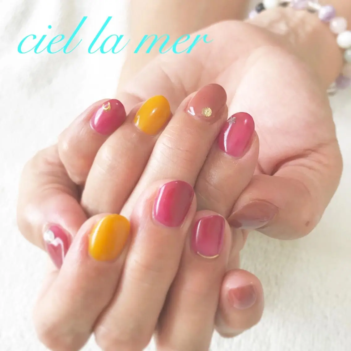 ネイル ハンドネイル フットネイル ciel la merのネイルデザイン