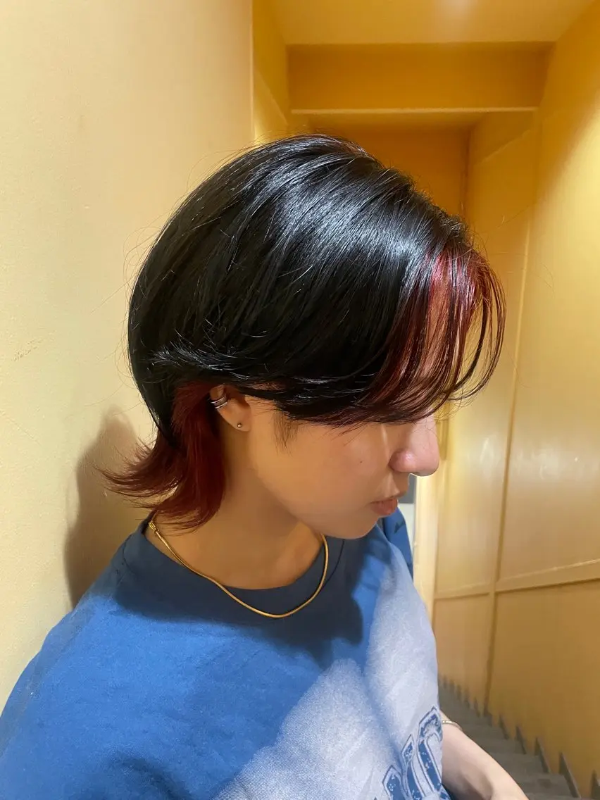 ショート ヘアカラー 大谷 羽音のヘアスタイル