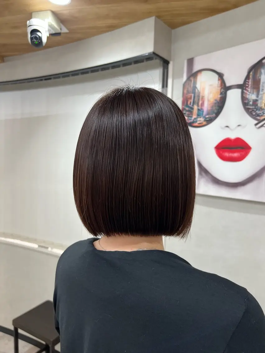 ショート カラー 切りっぱなしボブ ボブ A BY WHO たかはしのヘアスタイル