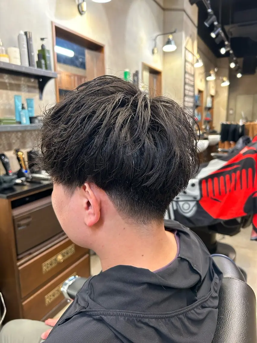 ショート メンズ マッシュ くせ毛 ショートヘア カット トミモト アユムのヘアスタイル