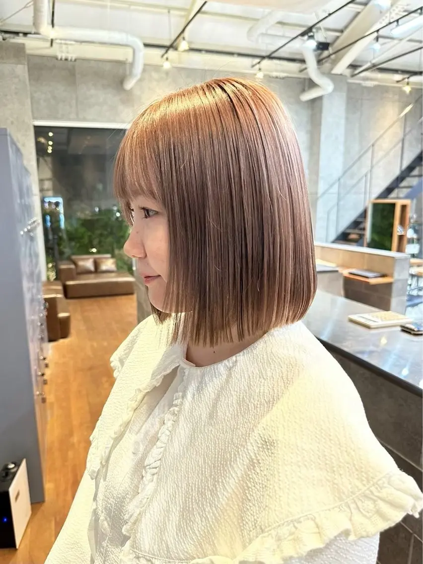 【ダブルカラー】ミルクティーベージュカラー+お好みのトリートメント💖✨️の写真