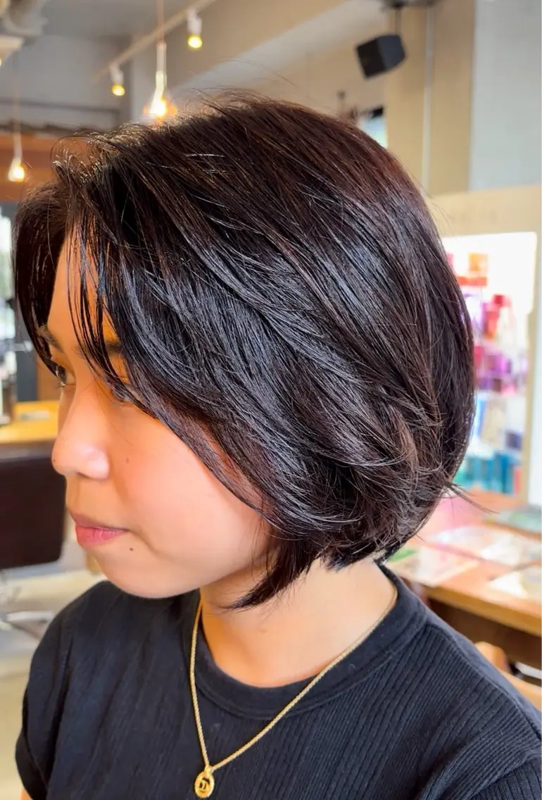 ショート パーマ カット こころ/カーリー・ パーマデザインのヘアスタイル