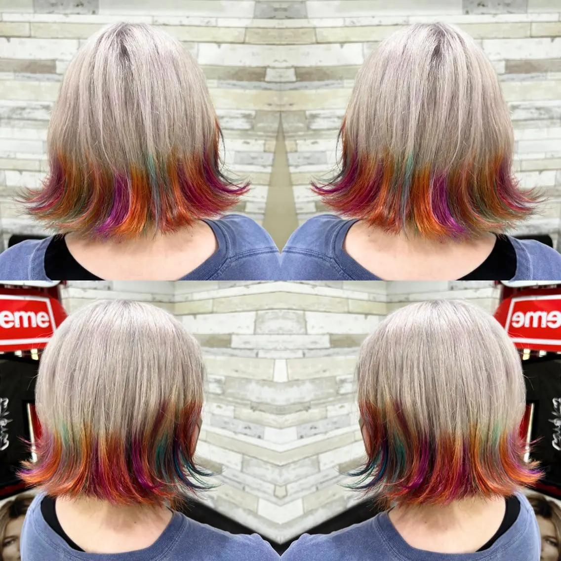 ショート カラー ヘアカラー トリートメント ✨️眉毛、派手髪、 ハイトーンShinの眉毛・アイブロウイメージ