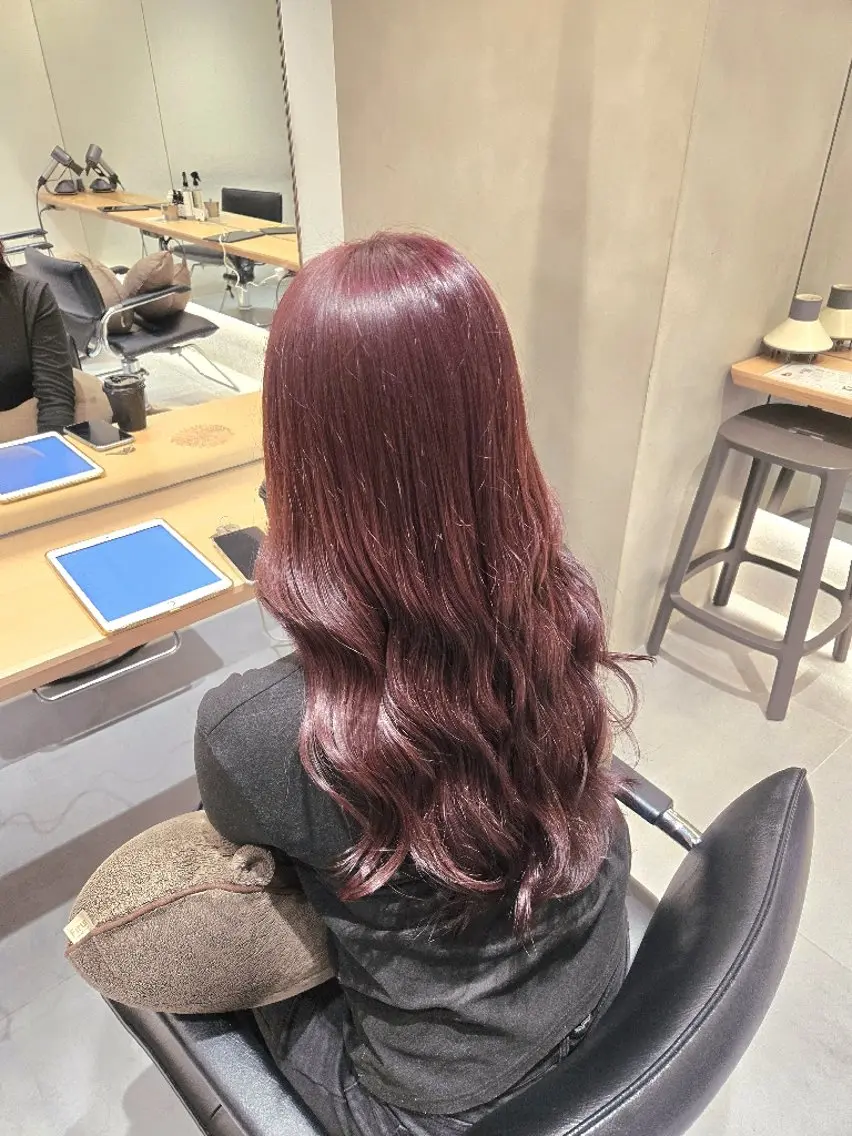 ロング カラー ヘアカラー natural  hair 🌿あかりのヘアスタイル