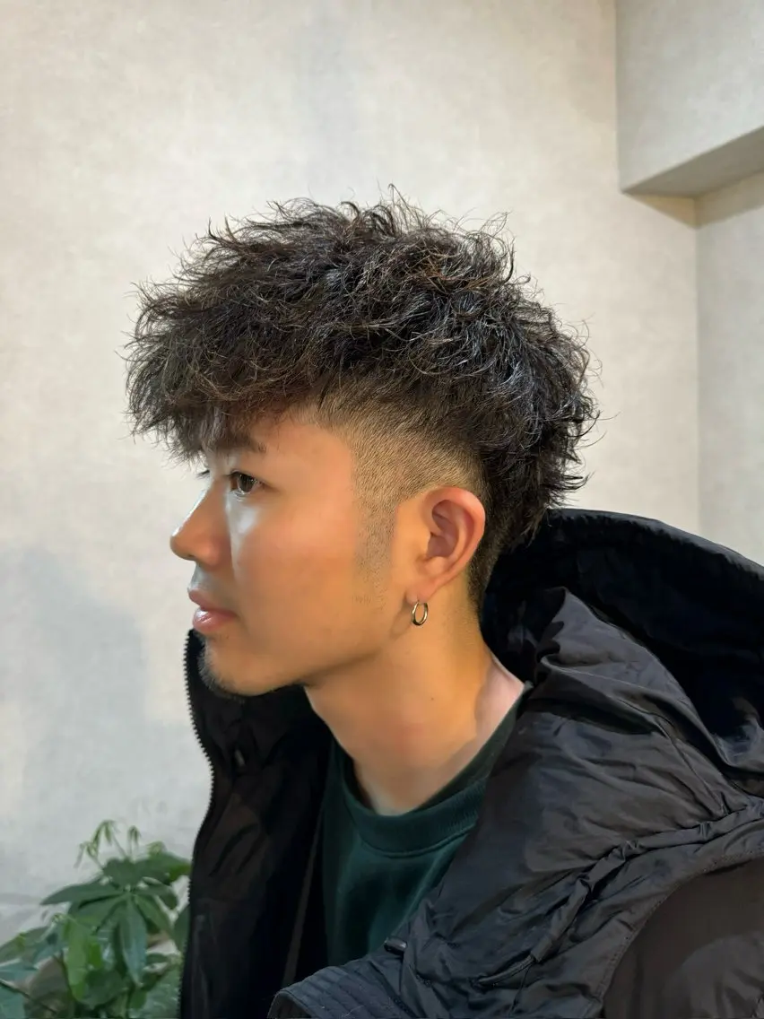 ショート パーマ メンズ CHIRU hair salonのヘアスタイル