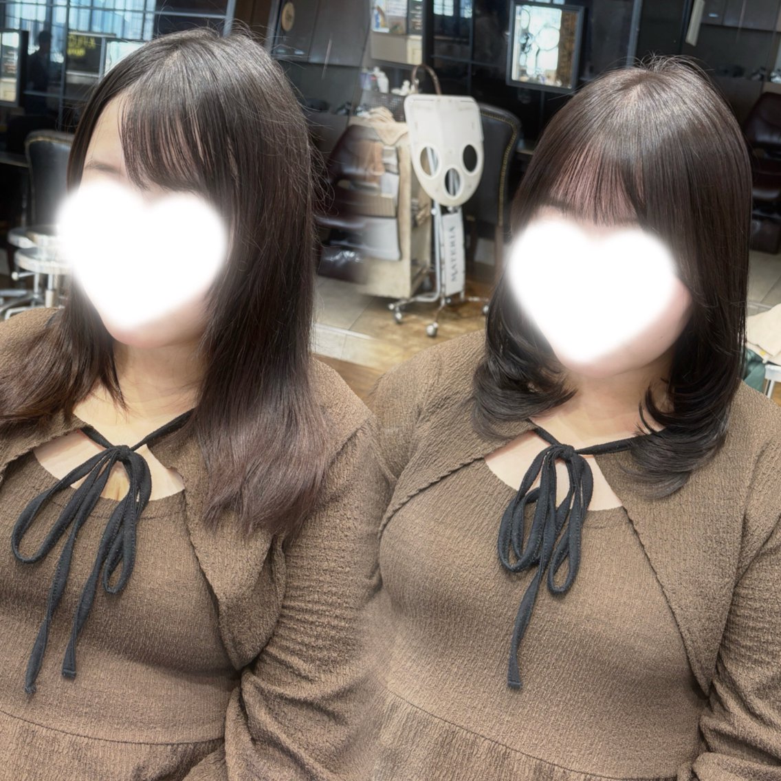 【火曜&木曜限定】当日、直前予約OK‼️ミディアムレイヤーカットモデル➕オリジナルトリートメント➕ヘッドスパ🫧の写真