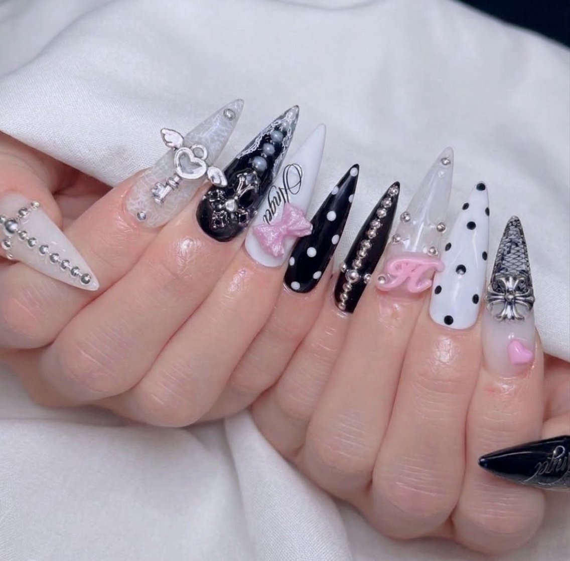 ロング 韓国風ヘア ロング ハンドネイル ハンドケア CHIBI NAIL SALON 船橋のネイルデザイン