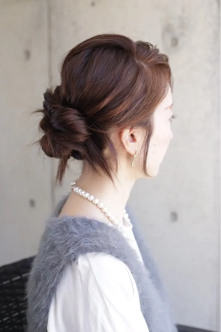 ヘアアレンジ オーガニックカラー 矢崎のヘアスタイル
