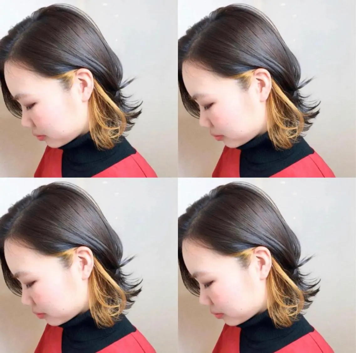 ミディアム カラー レイヤー×艶髪特化 マネージャー安藤光司のヘアスタイル