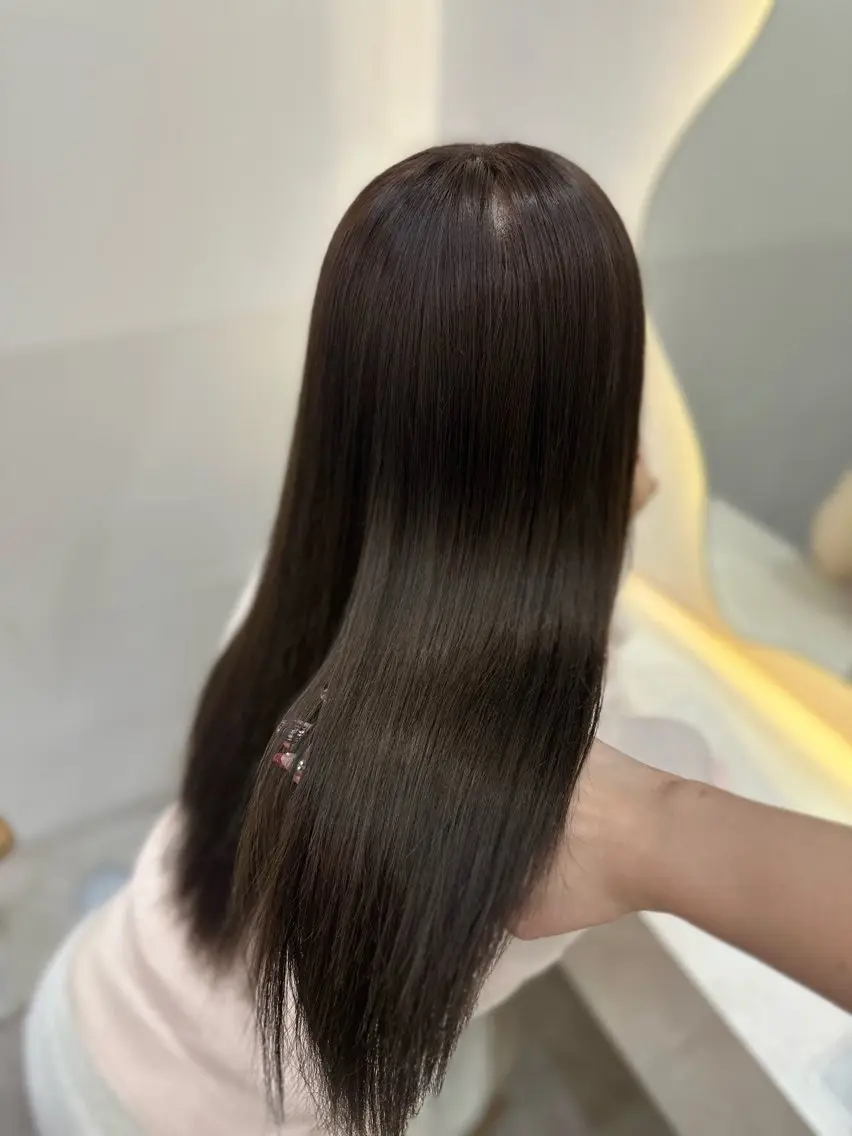 ロング カラー カット ヘアカラー トリートメント Aimi/カット/ 縮毛/熊谷のヘアスタイル
