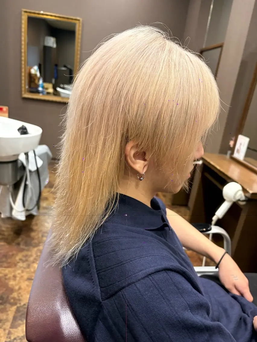 カラー メンズ 落合 ちりのヘアスタイル