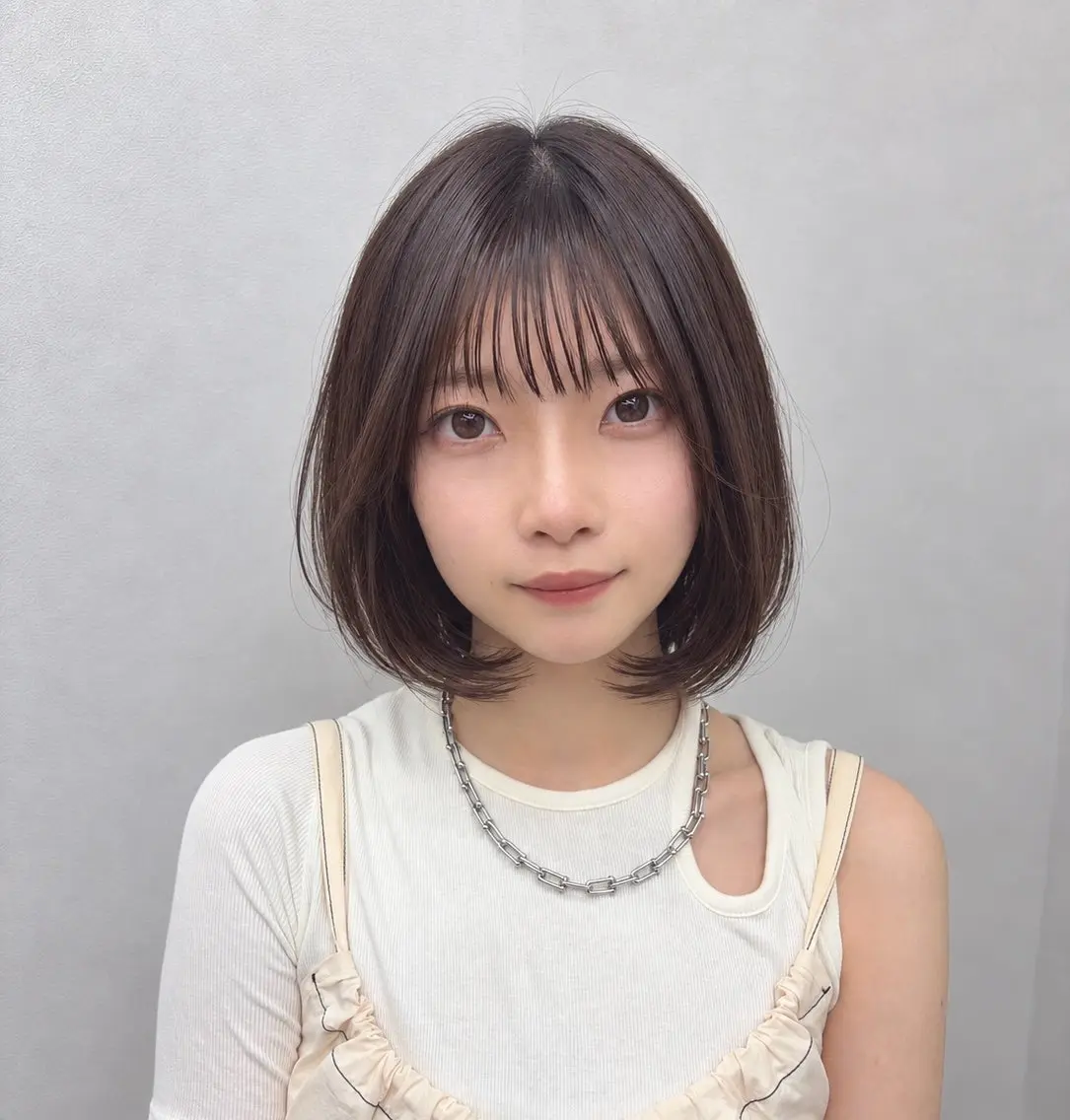 ショート カット ヘアカラー 🩵yuki/レイヤ ー/ベージュカラーのヘアスタイル