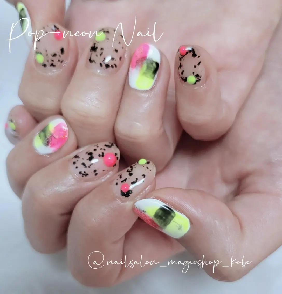 ネイル ジェルネイル シンプルネイル ソフトジェル ハンドネイル Nailsalon MagicShopのネイルデザイン