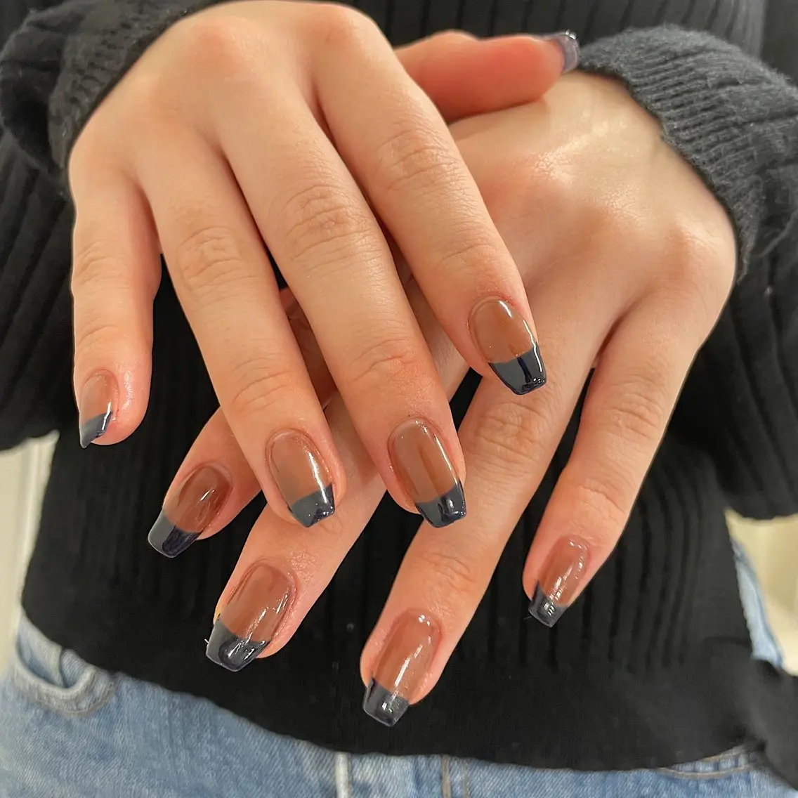 ネイル フレンチネイル 🌴konami 4U NAIL🥥のネイルデザイン