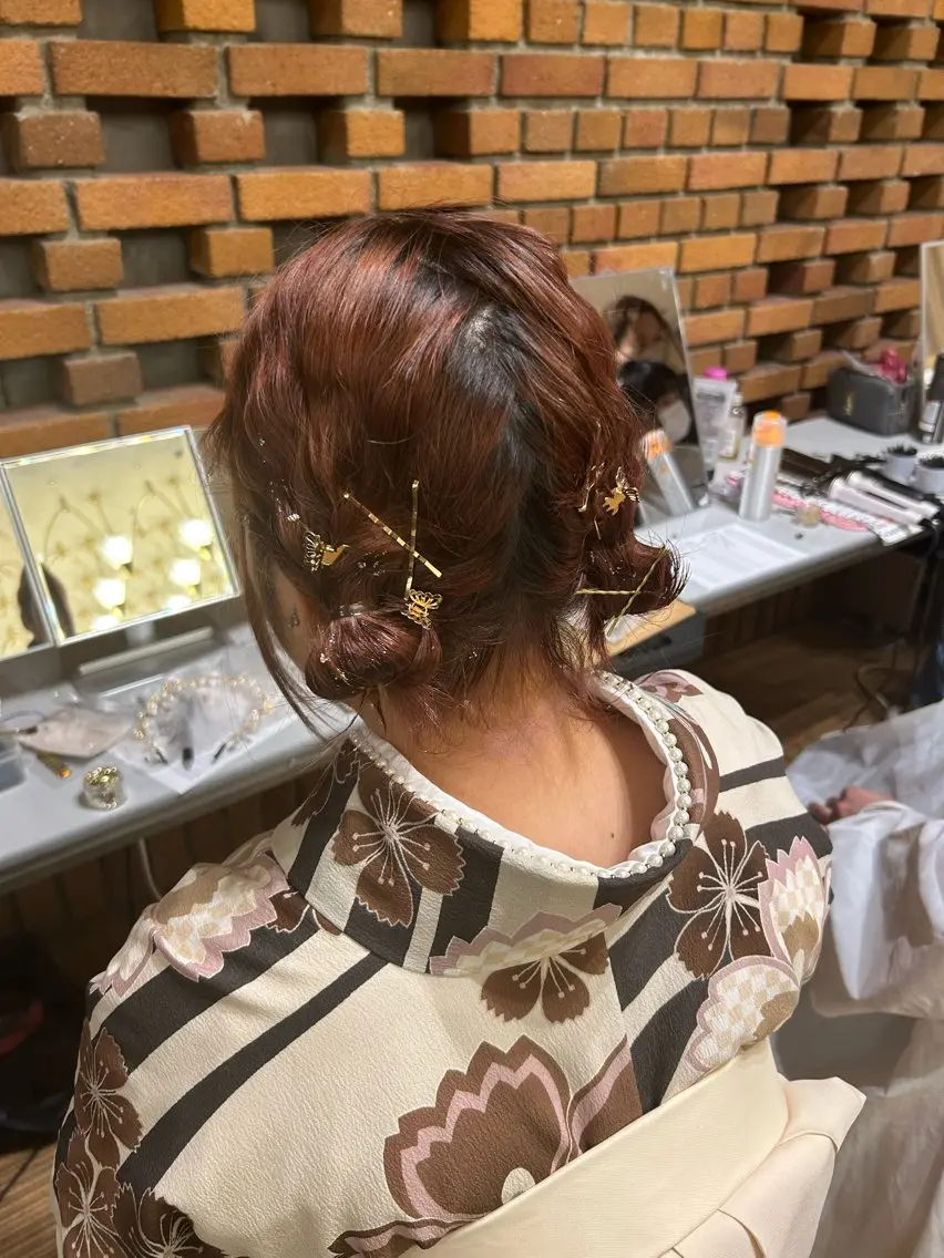 ヘアアレンジ 🕊mtm🫧梅田/ 定額制/透明感/艶髪のヘアスタイル