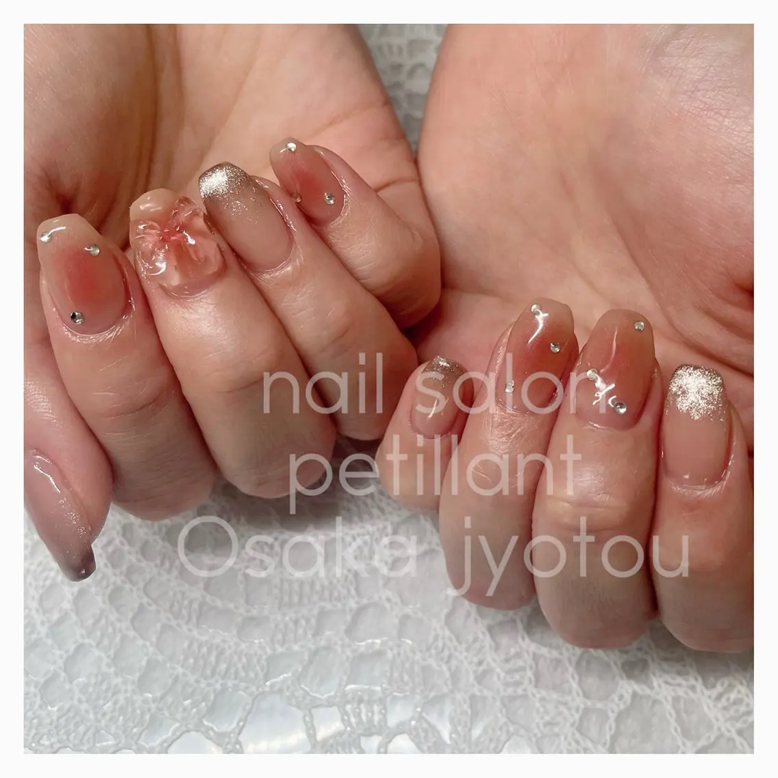 ネイル アートネイル シンプルネイル バレンタイン nail salon petillantのネイルデザイン