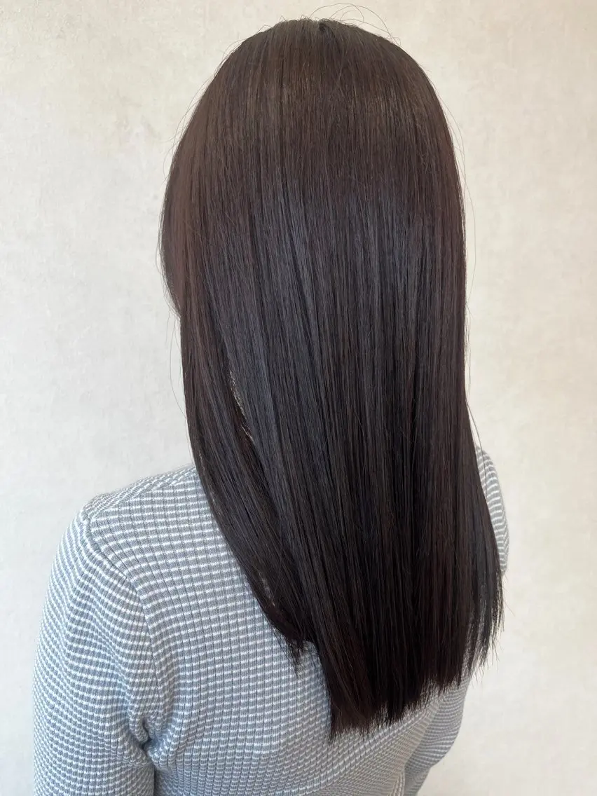 ロング カラー ヘアカラー トリートメント 縮毛矯正🫧/ 武笠 友香🤍のヘアスタイル