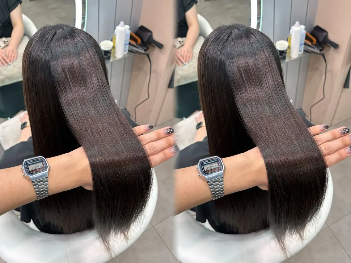 ロング ヘアアレンジ アッシュ ボブ くびれヘア 顔まわりレイヤー 顔周りカット カット 縮毛矯正 トリートメント ヘアセット 大宮縮毛矯正🩵 レイヤー 佐藤和のヘアスタイル
