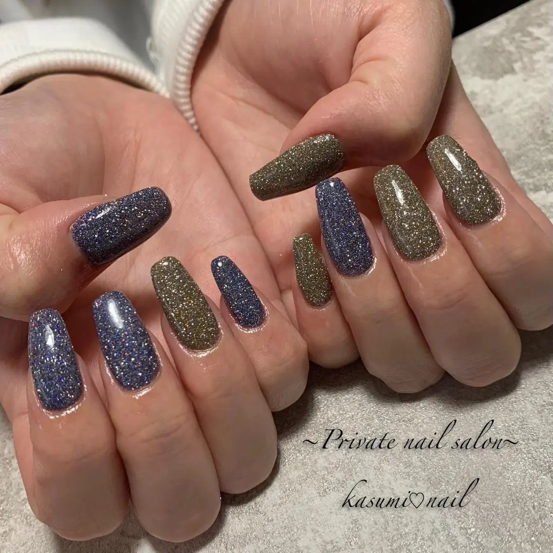 ネイル マグネットネイル ミラーネイル ニュアンスネイル 春ネイル KASUMI♡ Nailのネイルデザイン