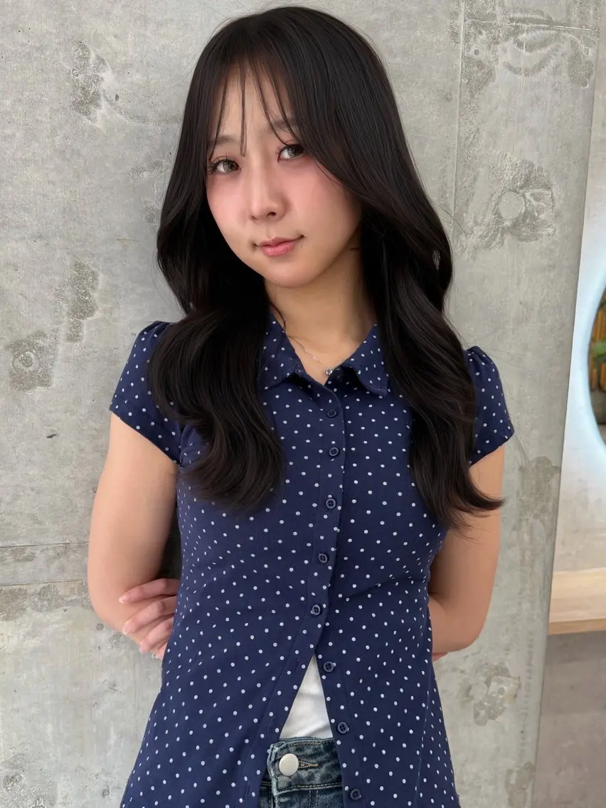 ロング チョコレートブラウン トリートメント めぐみ/レイヤー🤎 ブリーチなしカラーのヘアスタイル