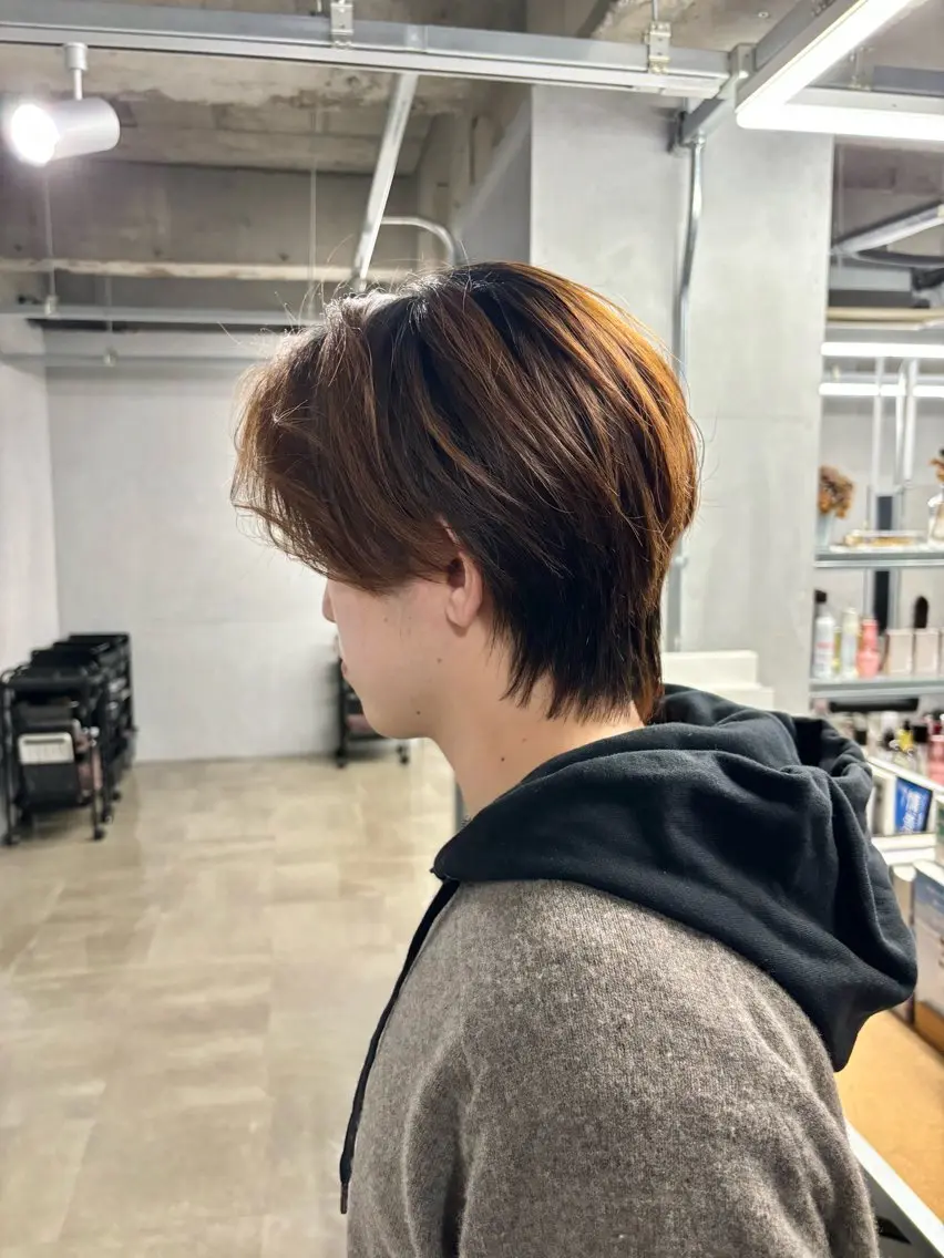 ショート カラー パーマ メンズ カット ヘアカラー メンズ/ダブルカラー /パーマ/来栖慧💈のヘアスタイル