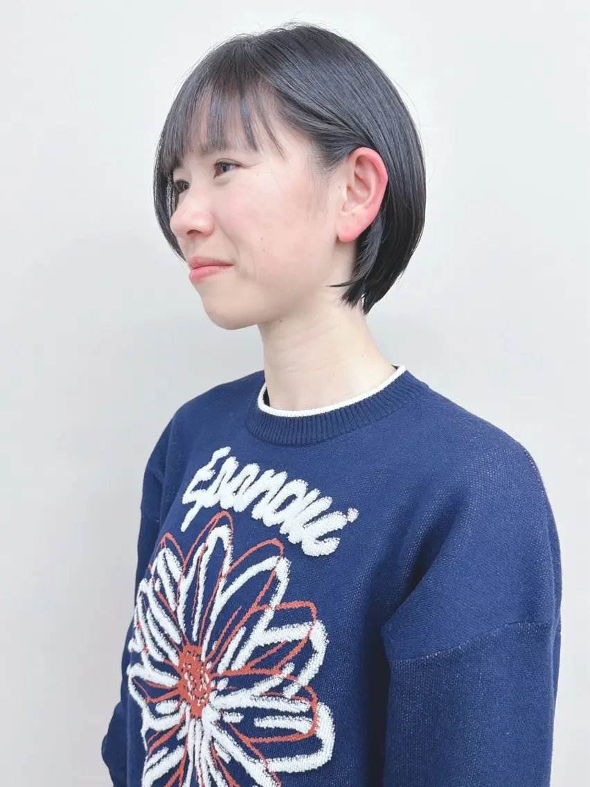ショート カット ヘッドスパ ボブ/ゆるふわ ボブパーマ/とういのヘアスタイル