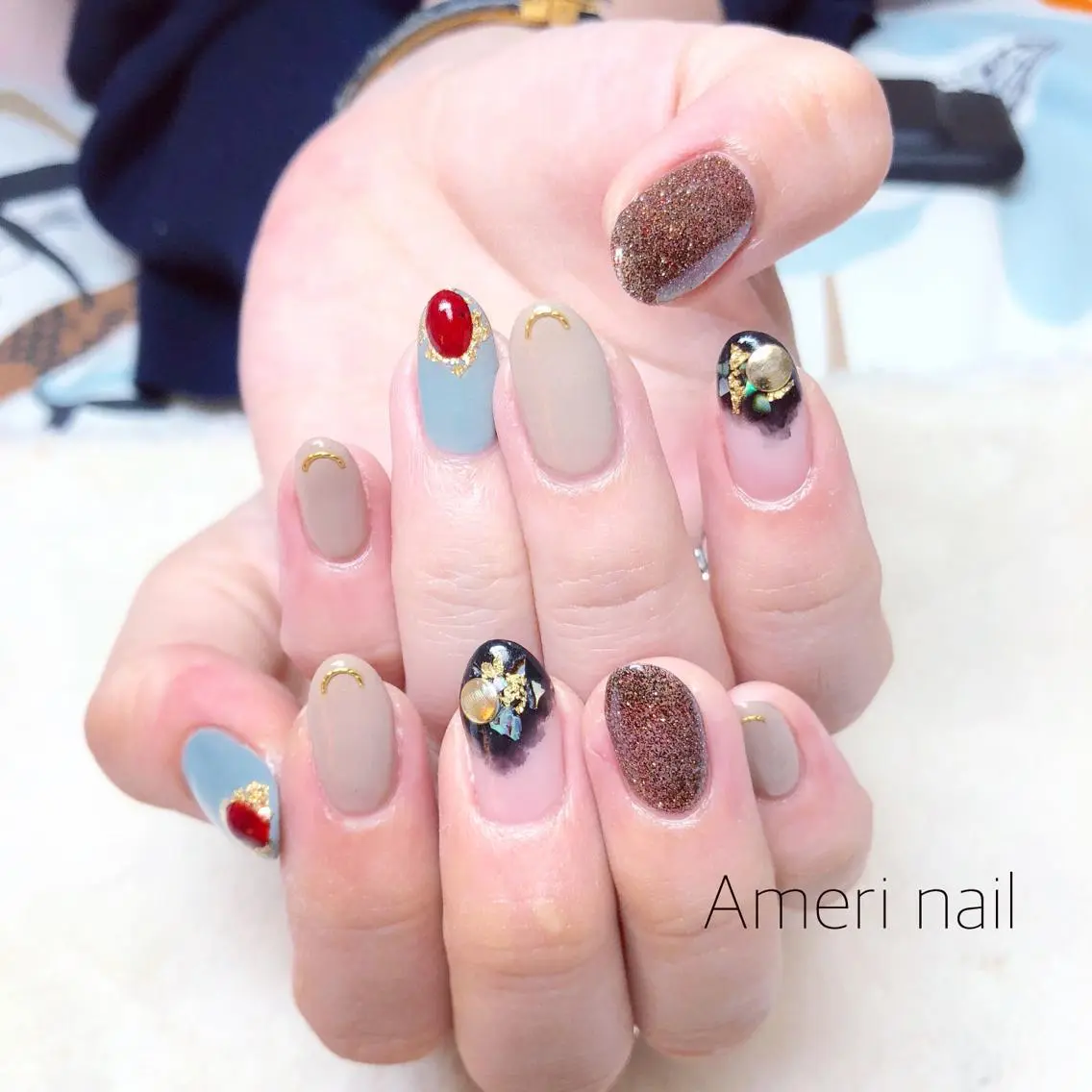 ネイル ハンドネイル Ameri nail /UKIのネイルデザイン