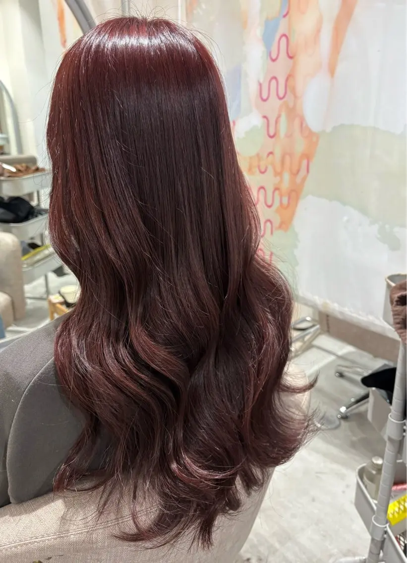 ロング カット ヘアカラー トリートメント 【日韓風、レイヤー】 🤍ひらい なつきのヘアスタイル