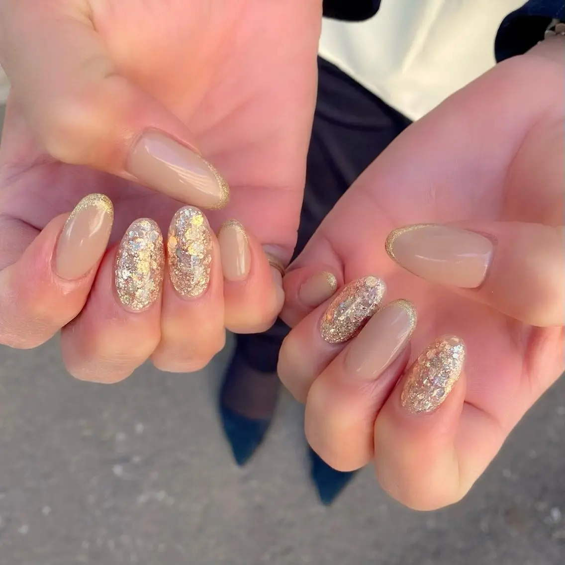 ネイル ジェルネイル キラキラネイル 春ネイル ハンドネイル Salon Ｋのネイルデザイン