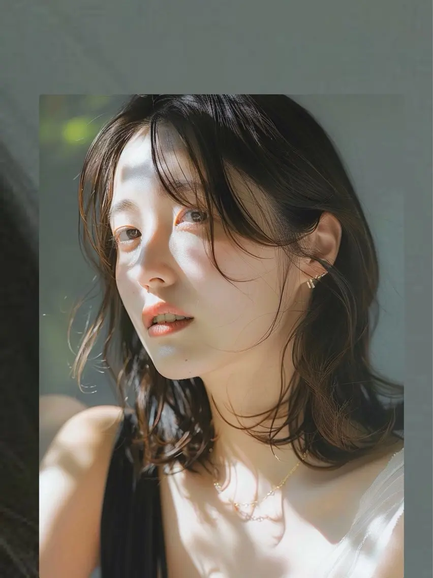 ミディアム ヘアカラー レイヤー/韓国風 /髪質改善 中野拓侍のヘアスタイル