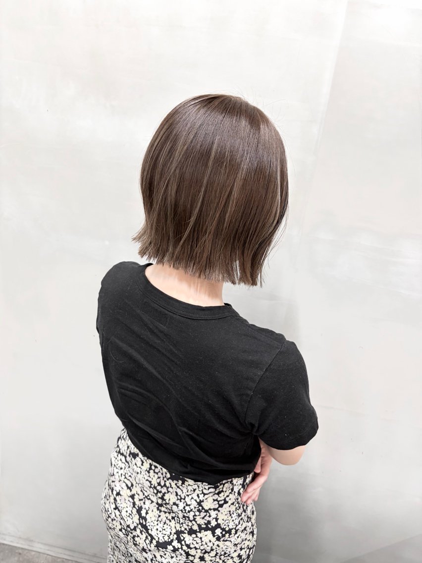 ショート カット ヘアカラー トリートメント ショートボブ/ 髪質改善/廣兼敦哉のヘアスタイル