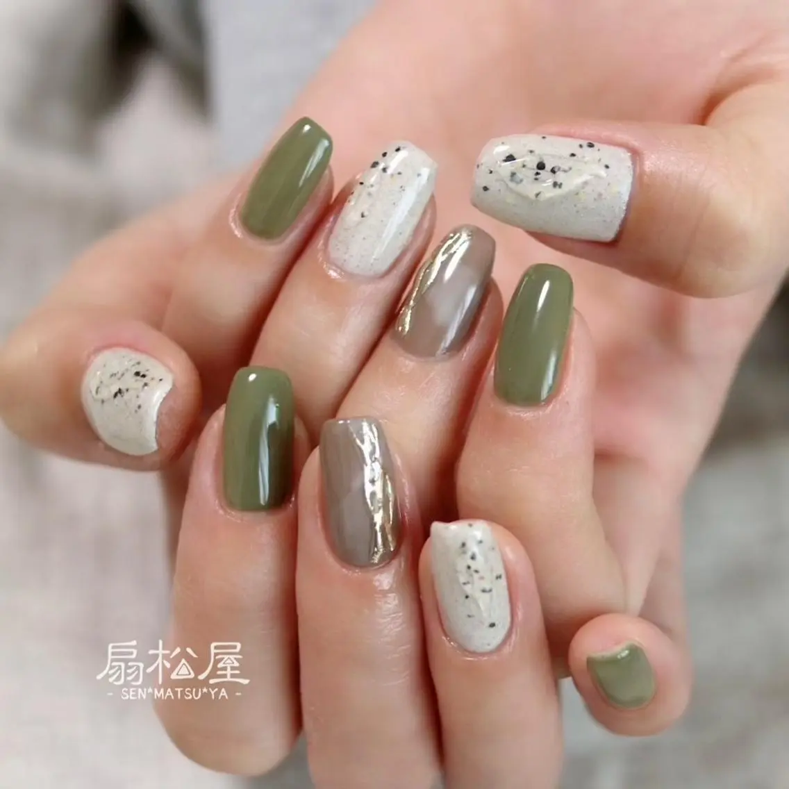 ネイル 扇松屋 marie.nのネイルデザイン