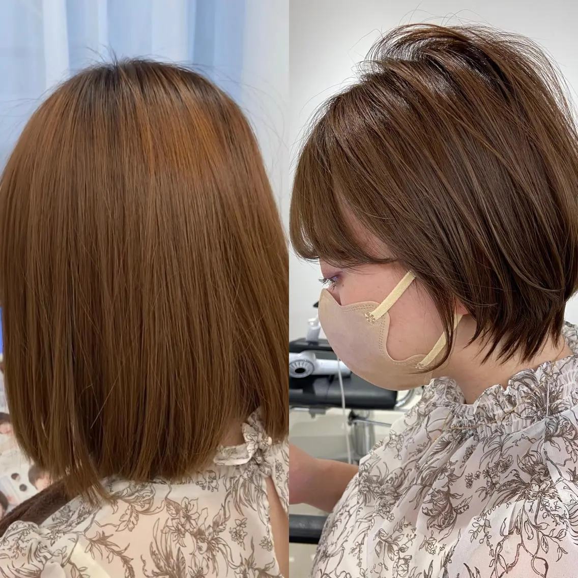 ショート カット ヘアカラー トリートメント 髪質改善カラー✨質感 ショート✨石山航のヘアスタイル