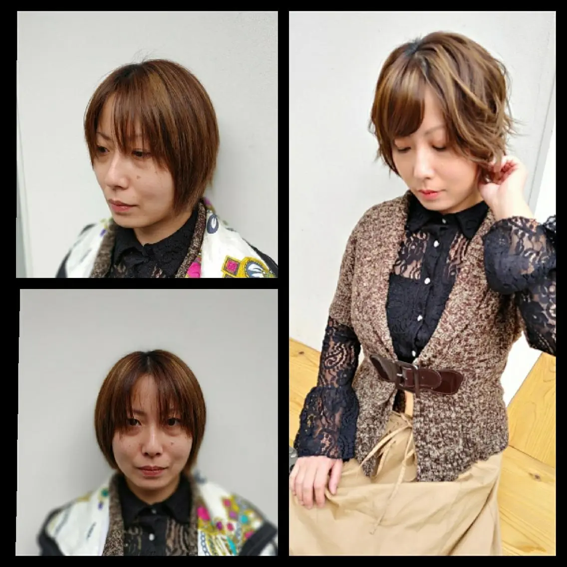 ミディアム ヘアアレンジ HORI 　tのヘアスタイル