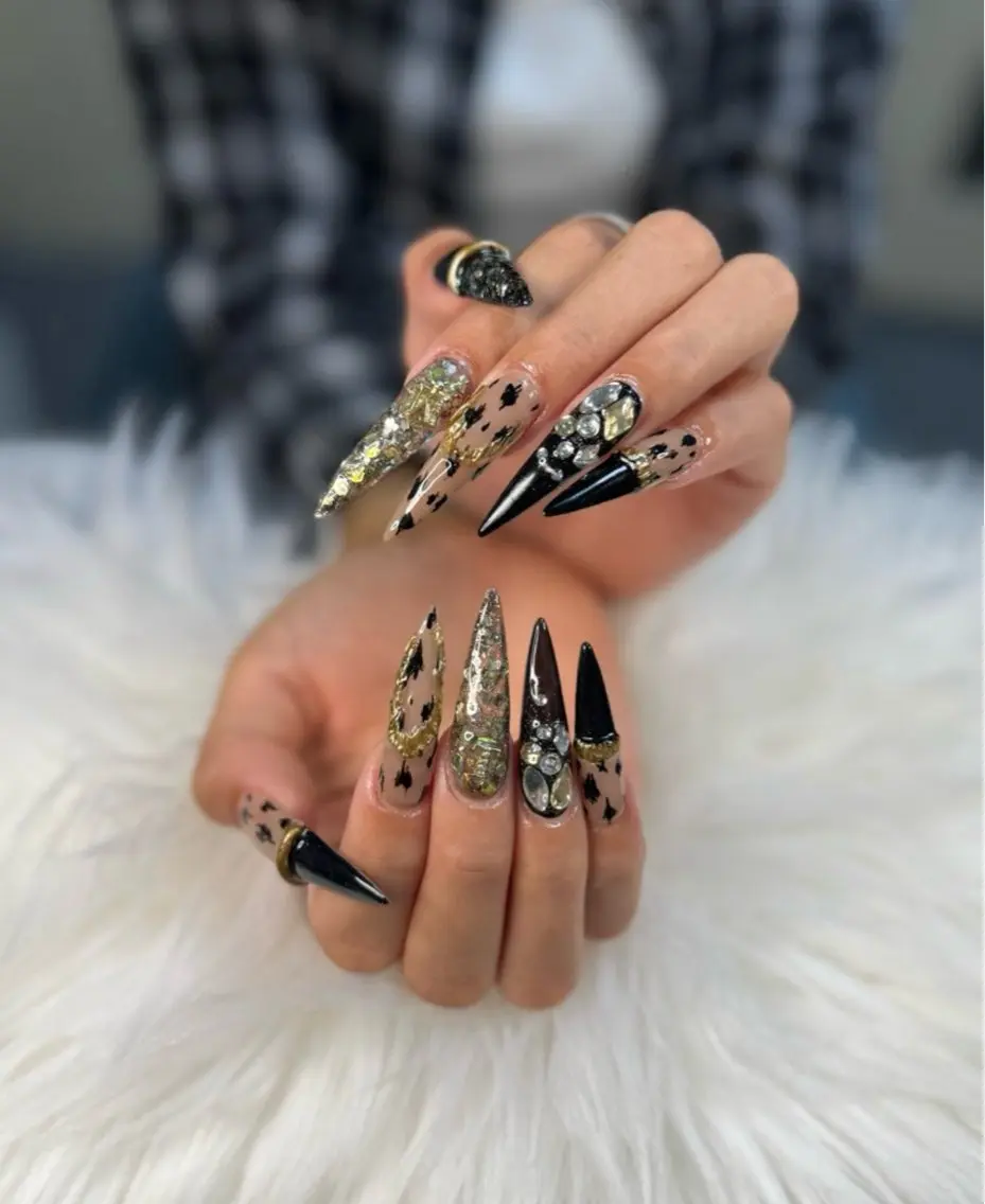 ネイル アートネイル オーロラネイル チークネイル 長さ出し フットネイル Chan nailsのネイルデザイン